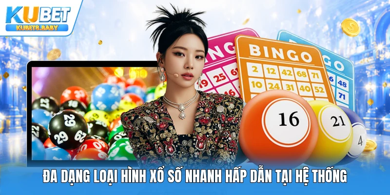 Đa dạng loại hình xổ số nhanh hấp dẫn tại hệ thống